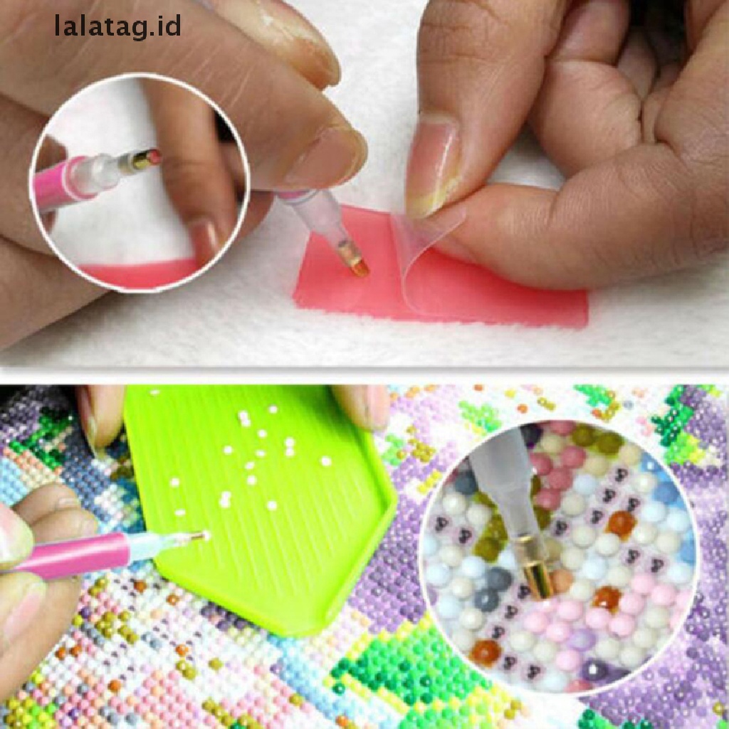 [lalatag] 5d Diamond Paing Aksesoris Kit Kerajinan DIY Berlian Mosaik Pulpen Art Tools [ID]