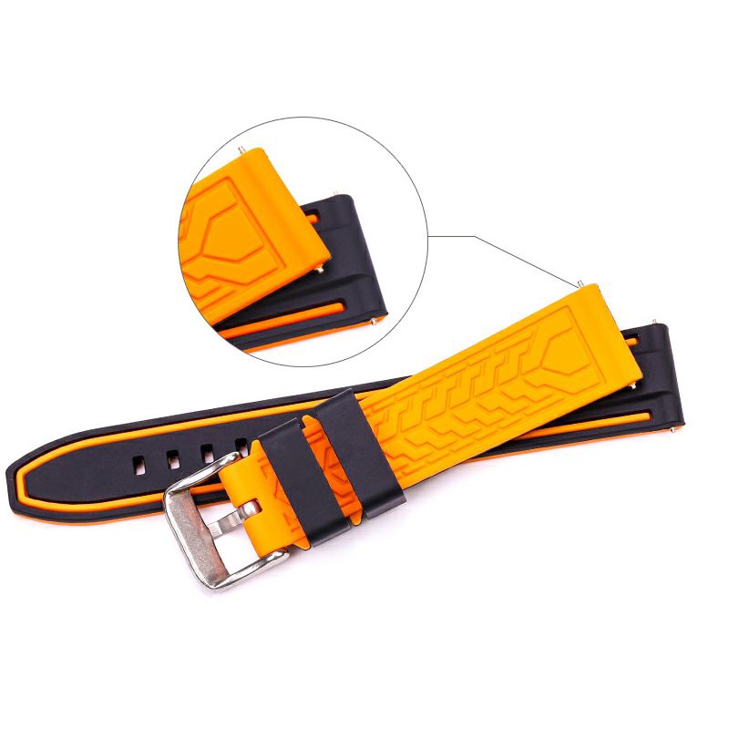 Strap tali jam tangan rubber karet silikon silicon silicone quick release   kwalitas terbaik sudah termasuk pen geser 20mm 22mm 24mm 20 mm 22 mm 24 mm