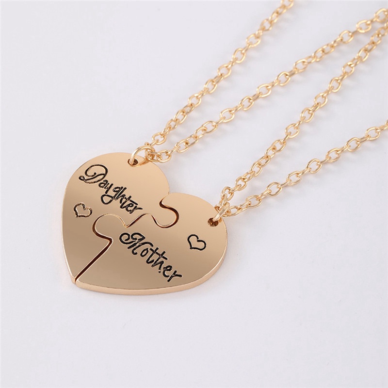 New Arrival Perhiasan Kalung Ibu Anak Zinc Alloy Best Friends Choker Necklace Untuk Wanita