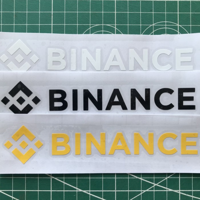 Skin Stiker Bnb Cutting Sticker Logo Binance