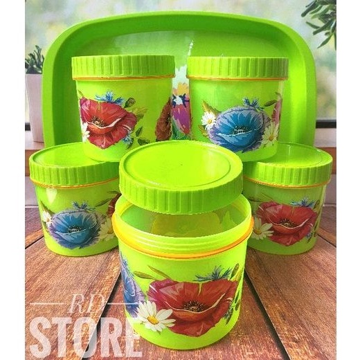 promo 1.set toples plus nampan saji motif