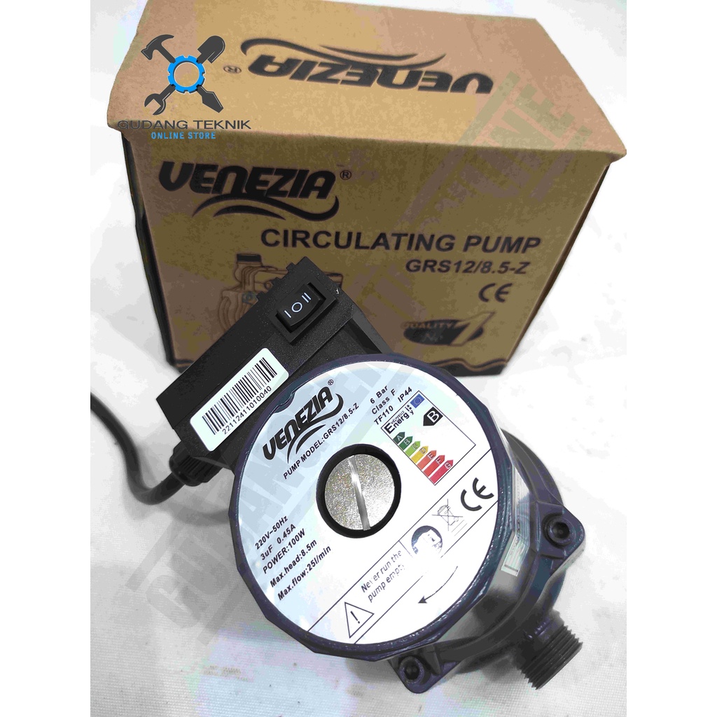 Pompa Pendorong 3/4&quot;  VENEZIA GSR12/8.5Z / Pompa Sirkulasi Penekan Tekanan Air GSR 12/8.5Z - Booster Pump GSR12/8.5Z VENEZIA