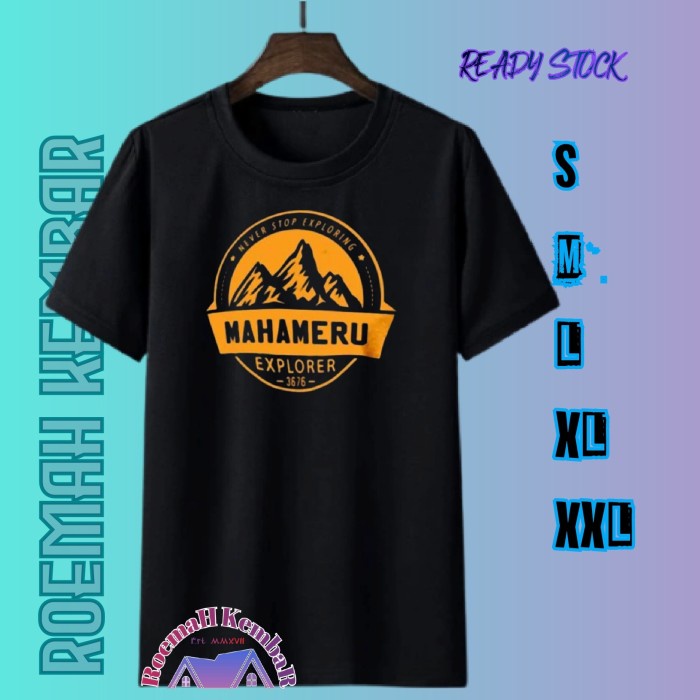 BAJU KAOS OUTDOOR MAHAMERU / KAOS GUNUNG SEMERU COTTON PREMIUM / T-SHIRT