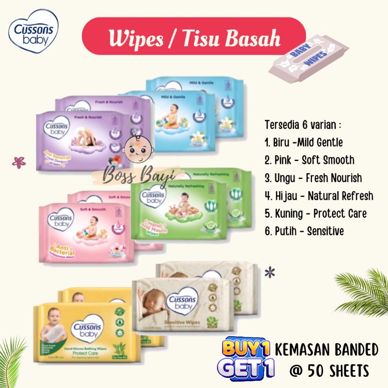 CUSSONS BABY - Baby Wipes / Tisue Basah untuk Bayi