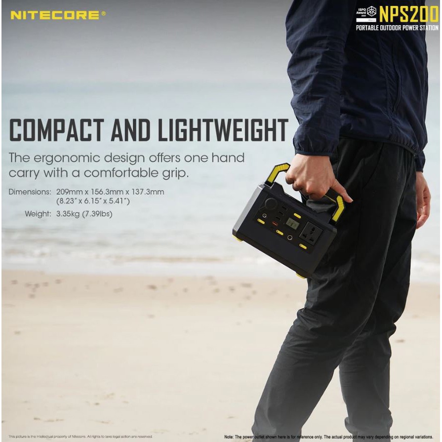 NITECORE NPS200 Portable Outdoor Power Bank Station 196.56Wh 54600mAh