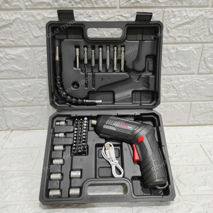 Jld Bor Obeng 4.2V Full Aksesoris Cordless Screwdriver