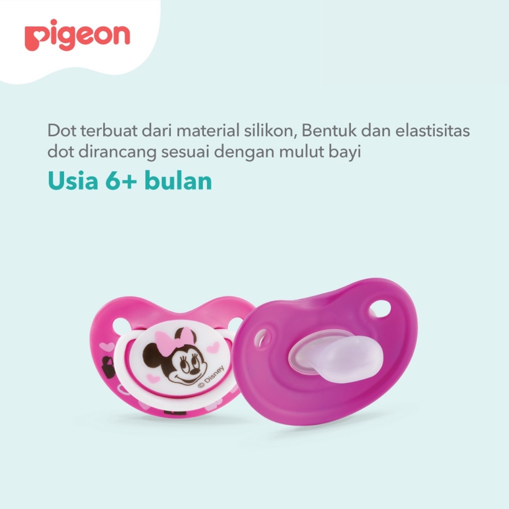 Pigeon Pacifier FunFriend Minnie Mouse Size L 6-18 Bulan