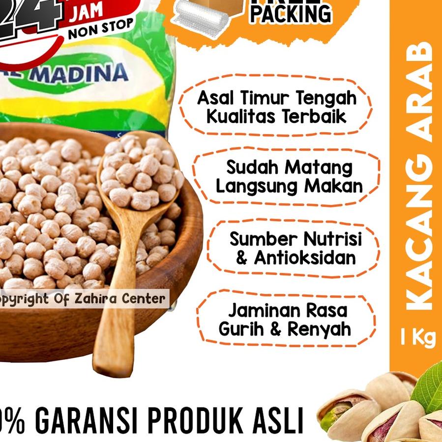 

MALL KACANG ARAB CHICKPEAS 1KG Premium Matang Souvenir Haji Umroh Mood Booster MPASI Almond Mede Panggang !!!