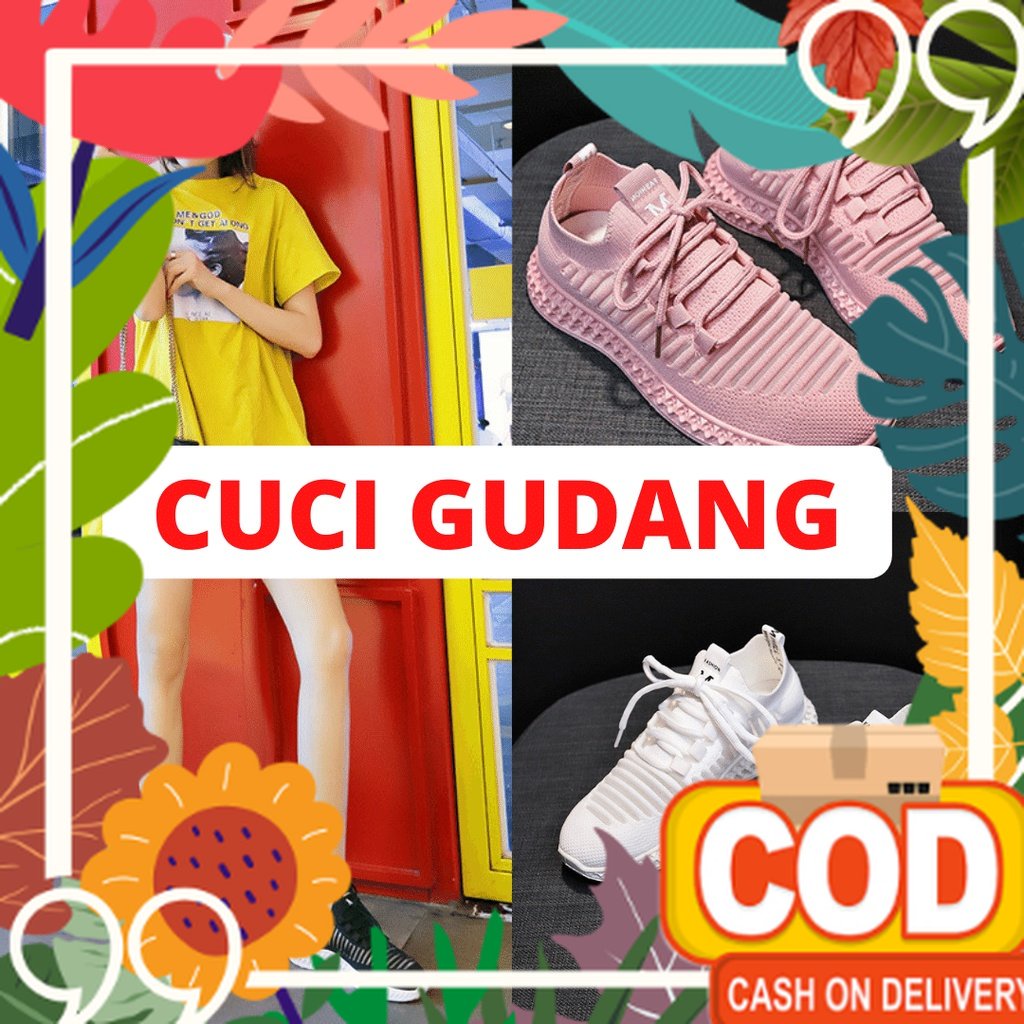 Bersih sol tidak licin / CUCI GUDANG Sepatu Wanita Putih polos Sepatu Sneaker putih Perempuan Import