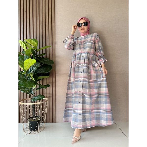 GAMIS KATUN TRISET BY ATHAYA-GAMIS ATHAYA BAHAN KATUN TRISET-GAMIS ATHAYA TERMURAH
