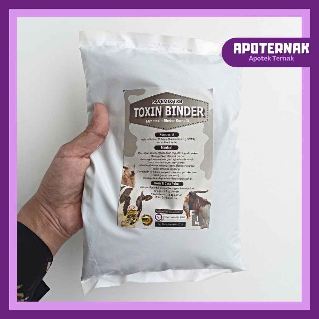 SAVEMIX TOXIN BINDER 1 kg | Mencegah dan Mengatasi Racun Toxin Jamur Pada Pakan yang Tercemar Mycotoxicosis