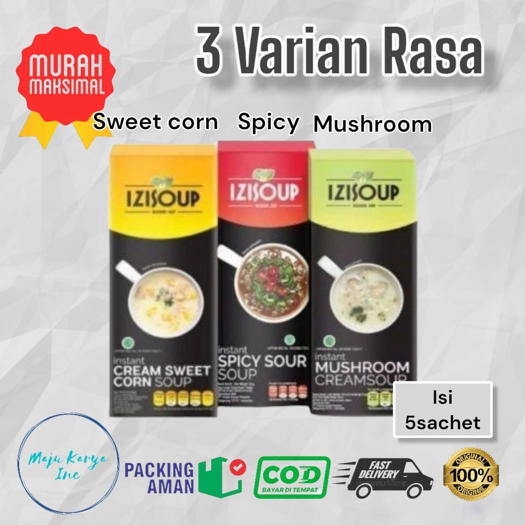 IZISOUP Instant Soup 1box isi 5 sachet