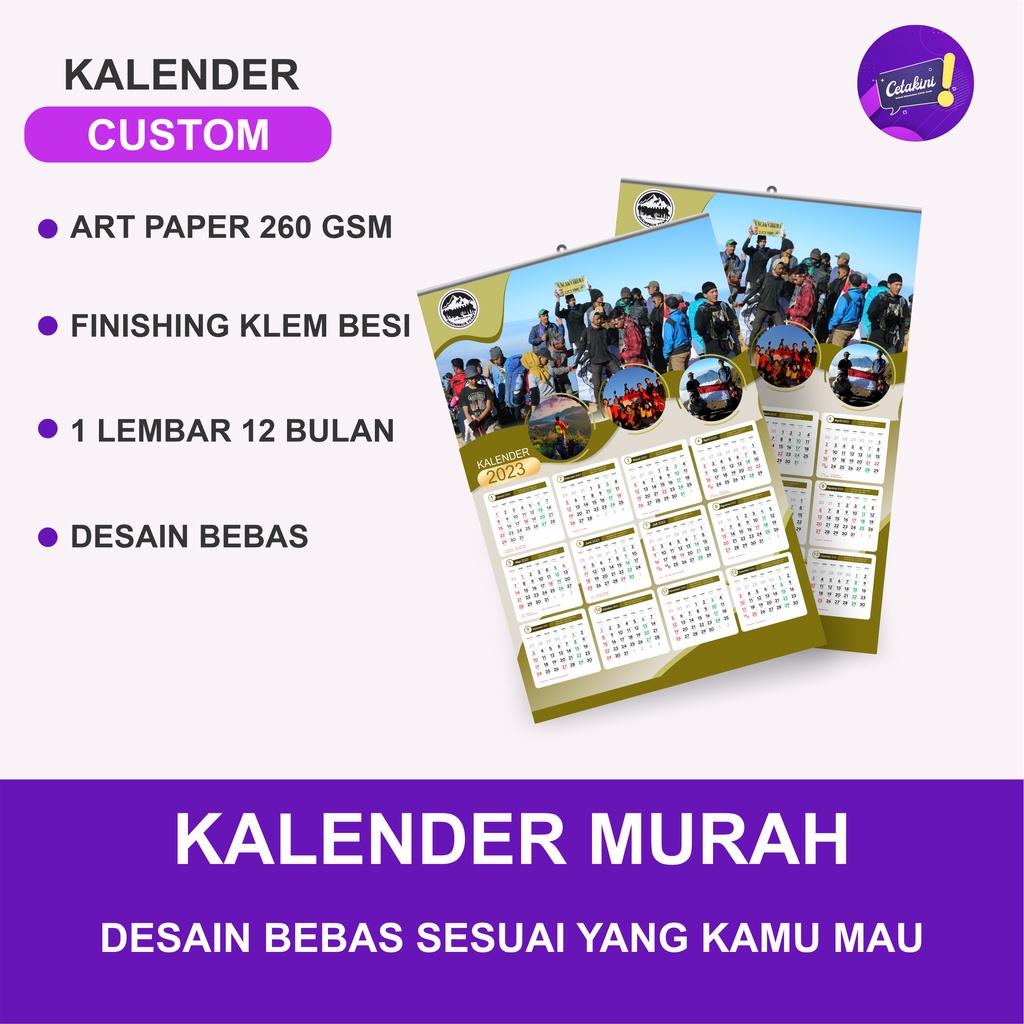 Jual KALENDER | KALENDER DINDING | KALENDER CUSTOM | KALENDER 2023 ...