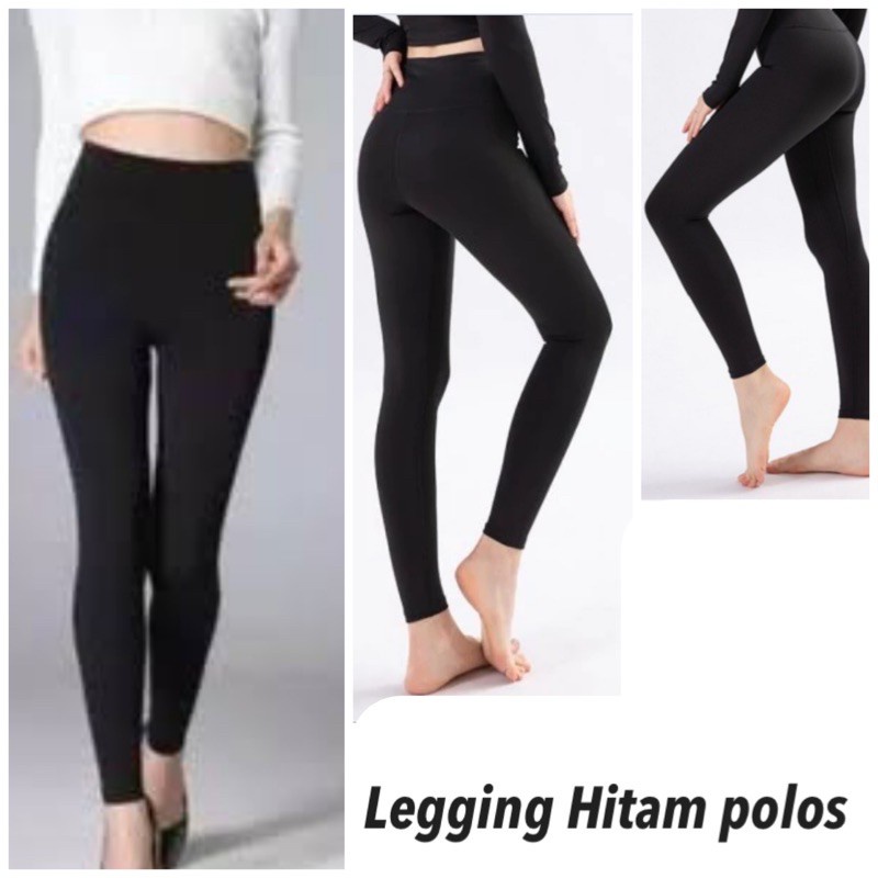 Legging Wanita Polos Import Legging Highwaist