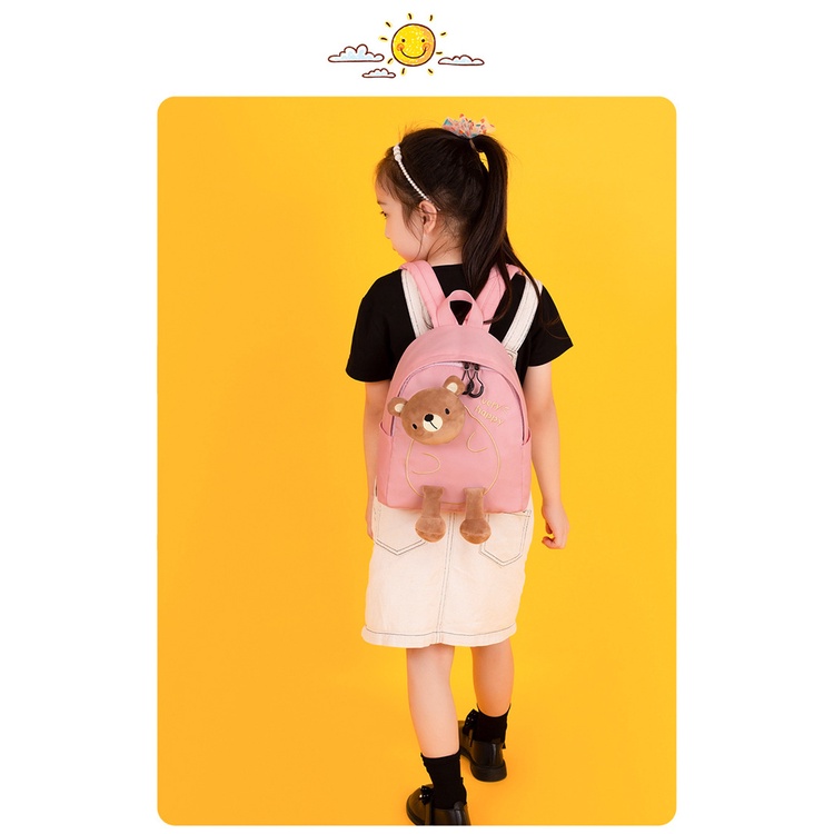 tas ransel anak boneka karakter beruang tas sekolah backpack anak boneka