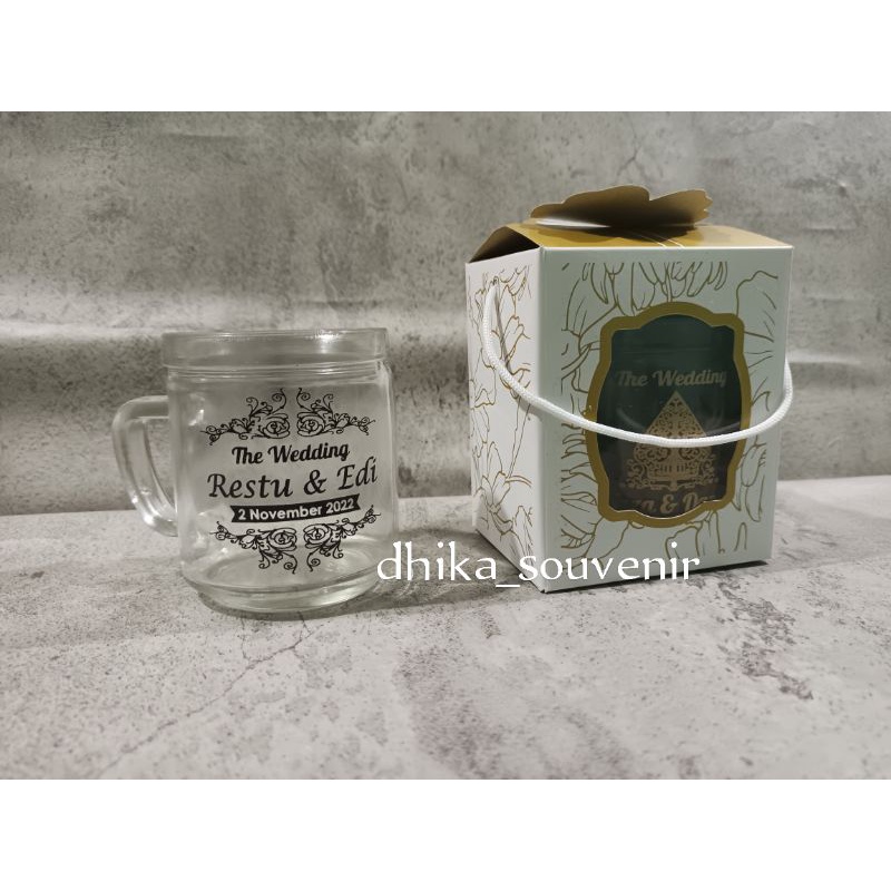 Souvenir Gelas CG List Souvenir gelas gagang