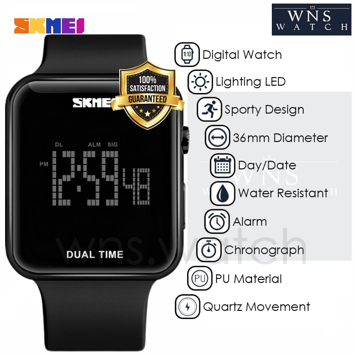 Jam Tangan Digital Simple Pria Wanita Original Water Resistant Wristwatch Unisex Model Smartwatch St