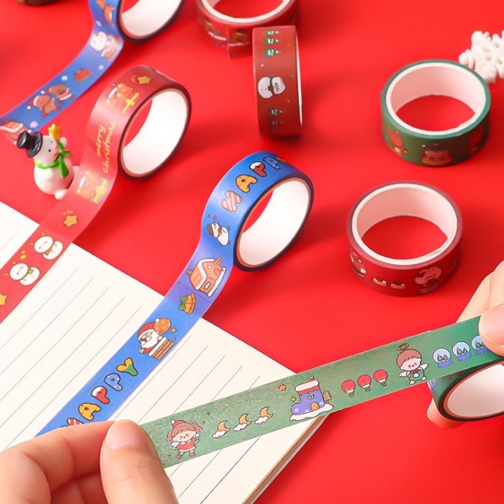 

Isolasi Washi Tape Natal Christmas Merry Christmas Hampers Material