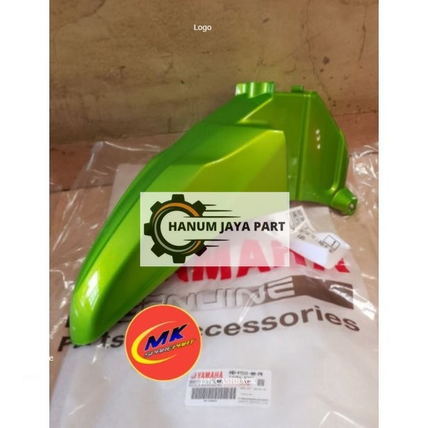 spakbor depan XEON RC 44D KARBU HIJAU ASLI YAMAHA