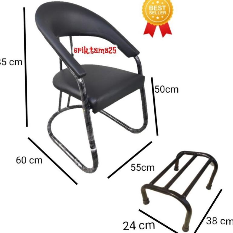[COD] VF84 Kursi salon/ kursi leter S / kursi tunggu / kursi pangkas / kursi cukur / kursi pangkas r