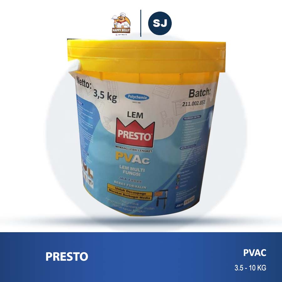 Lem Presto Pvac Kertas Plywood Mdf Galon LEM PUTIH