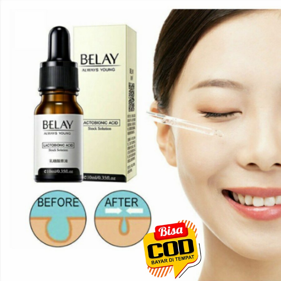 Serum wajah belay Lactobionic Acid / Serum Anti Aging Keriput / Anti Penuaan Dini