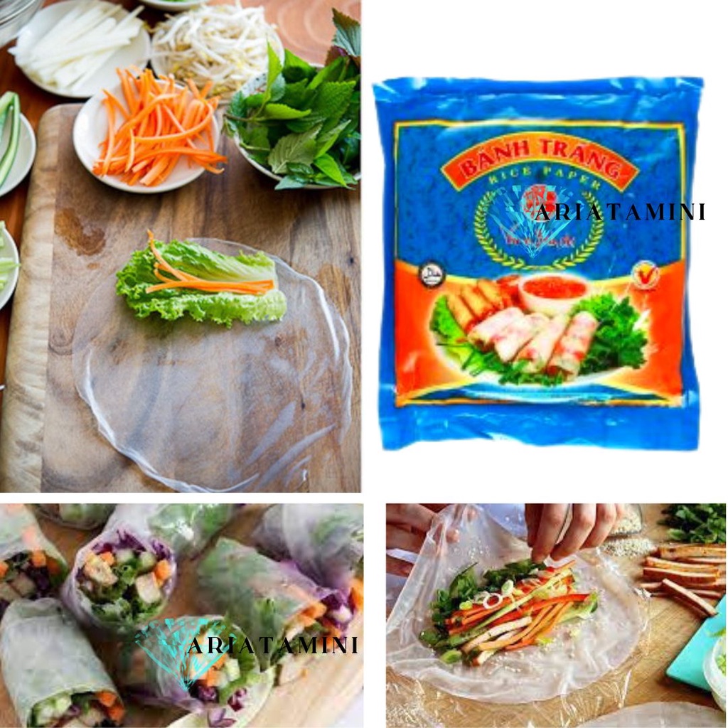 

Murah ✔️ Kulit Lumpia Vietnam Rice Paper Bulat Diameter 22cm / Banh Trang Rice Paper / Kulit Lumpia Vietnam Rice Paper / rice roll spring roll (halal) / Rice Paper Salad / Kulit Lumpia Serbaguna