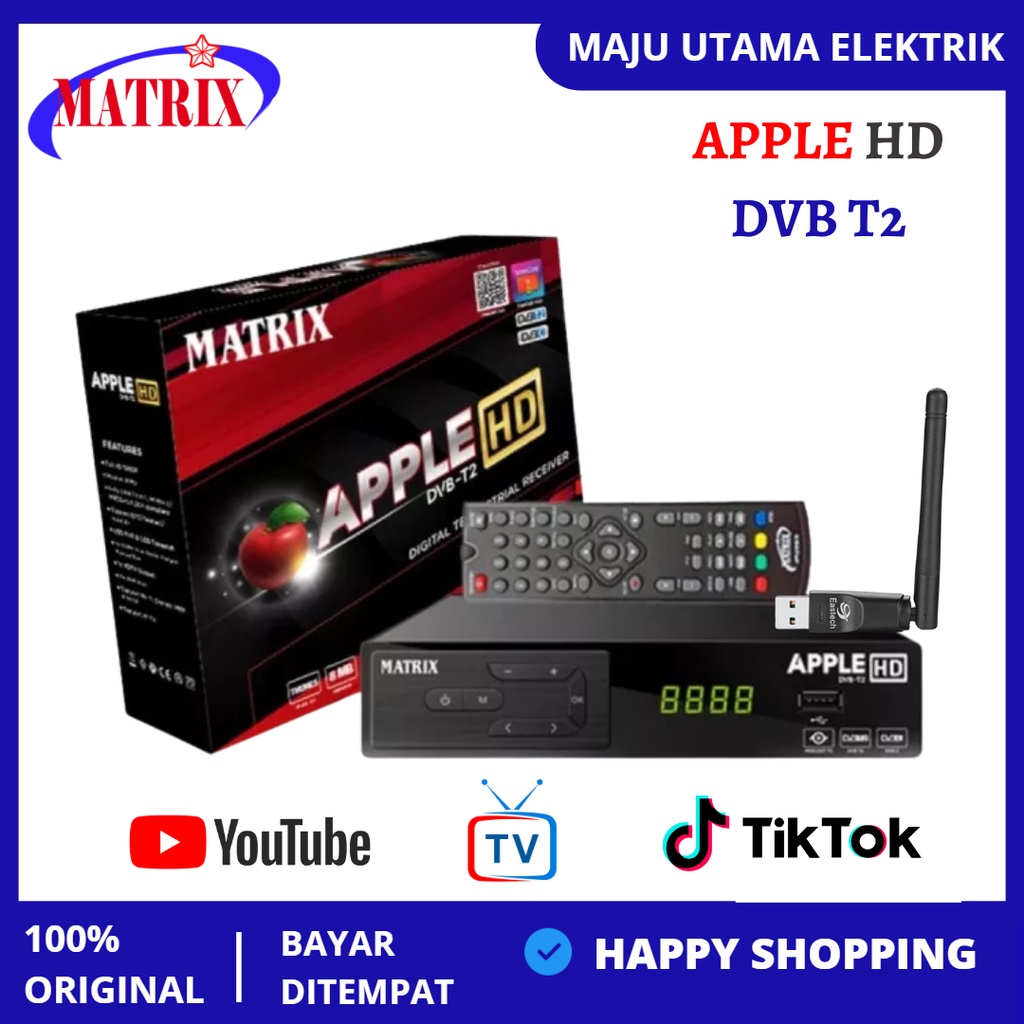 Set Top Box tv digital / Set Top Box Matrix Apple DVB T2 - TV Digital/set box tv digital/stb tv digital/setop box tv digital/tv digital/box tv