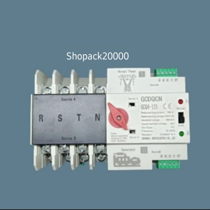 Automatic Transfer Switch ATS 3 Phase 100A 4P 380V Solar Cell Panel