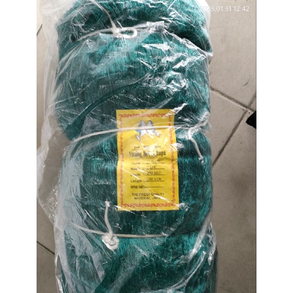 jaring nilon 2¼ d6 200md x 100yards