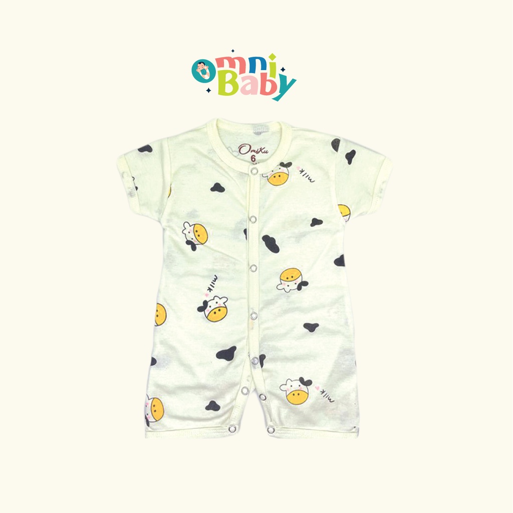 Romper Fashion Omnibaby Bayi/ Baju Bayi Romper Kancing Depan SNI