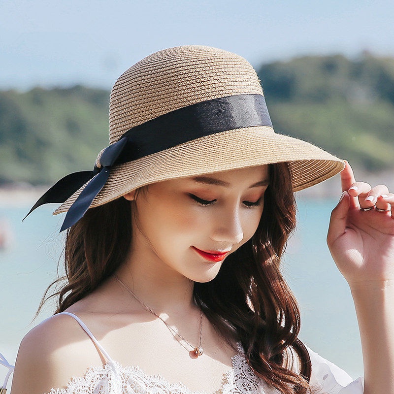 Topi Pantai Matahari Elegan Wanita Dewasa Anak2 Mode Korea Terbaru ANTI~UV ORIGINAL IMPORT