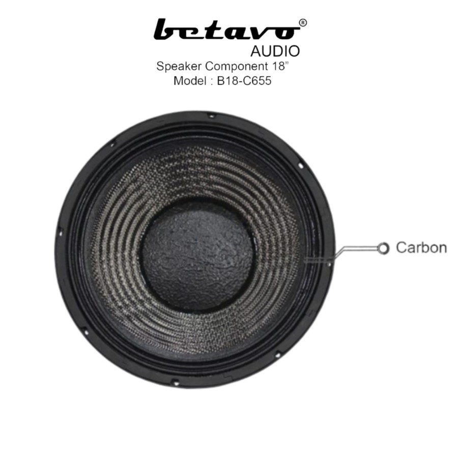 Speaker komponen betavo 18 inch b18 C655 Component carbon C 655 Ori