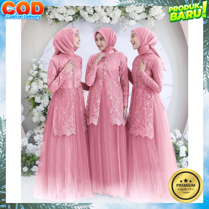 Cod Gamis Cringkle Airflow Mix Bordir Terbaru2022 /Farhana Maxy / Gami Terbaru2022 Baju Lebaran /Gam