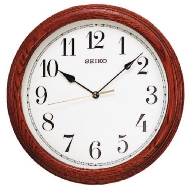 Jam Dinding Seiko Original QXA153B WOODEN CASE QXA153 32 CM