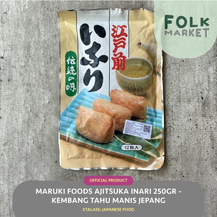 

{{{{}}] MARUKI FOODS Yamato Ajitsuka Inari 250gr - Kembang Tahu Jepang