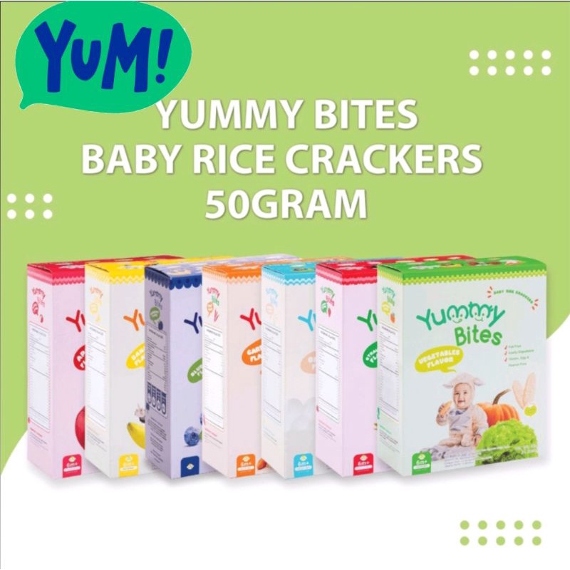 YUMMY Bites Crackers 50gr