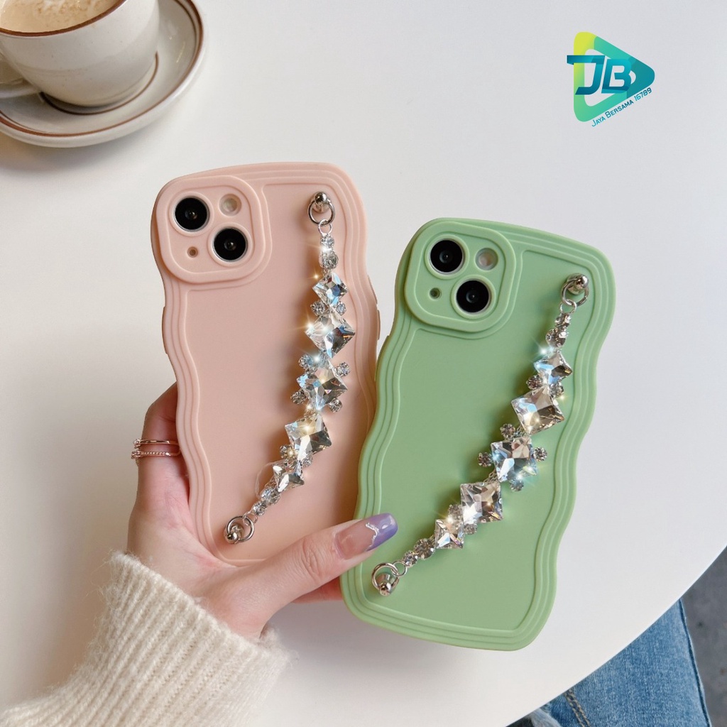 GC03 SOFTCASE GELOMBANG RANTAI DIAMOND FOR OPPO A3S A1K A5S A7 A11K A12 A15 A16 A55 A17 A17K A31 A8 A37 NEO 9 A39 A57 A9 A5 A52 A92 A53 A33 2020 A54 A55 A57 2022 A77S JB6969