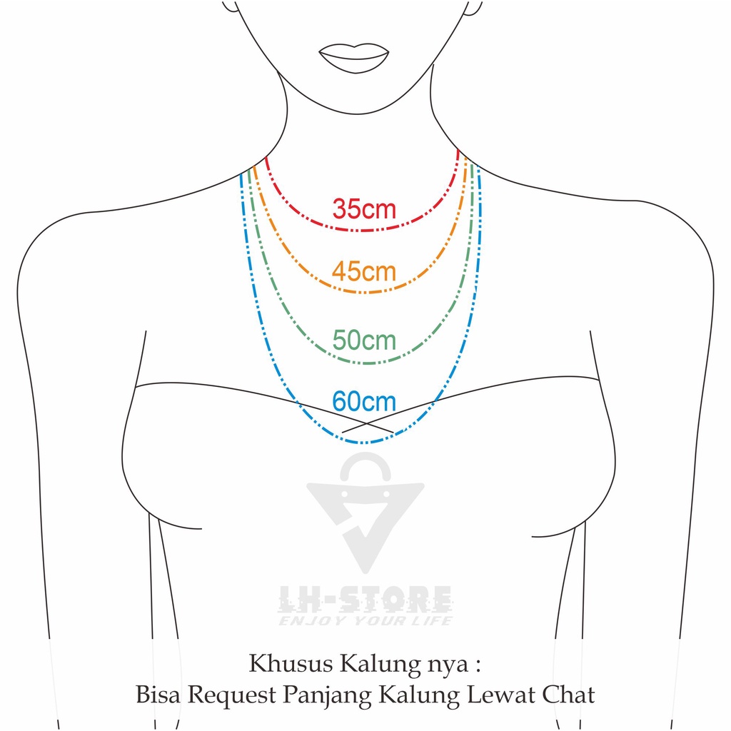 Terbaru Pilihan Liontin dan Pilihan Kalung Titanium Anti Karat Pria dan Wanita