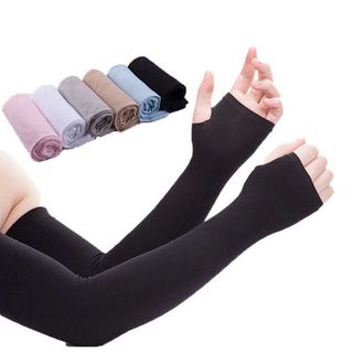 GO! ST1035 Manset Tangan Handsock Muslimah manset stocking lengan polos pria wanita