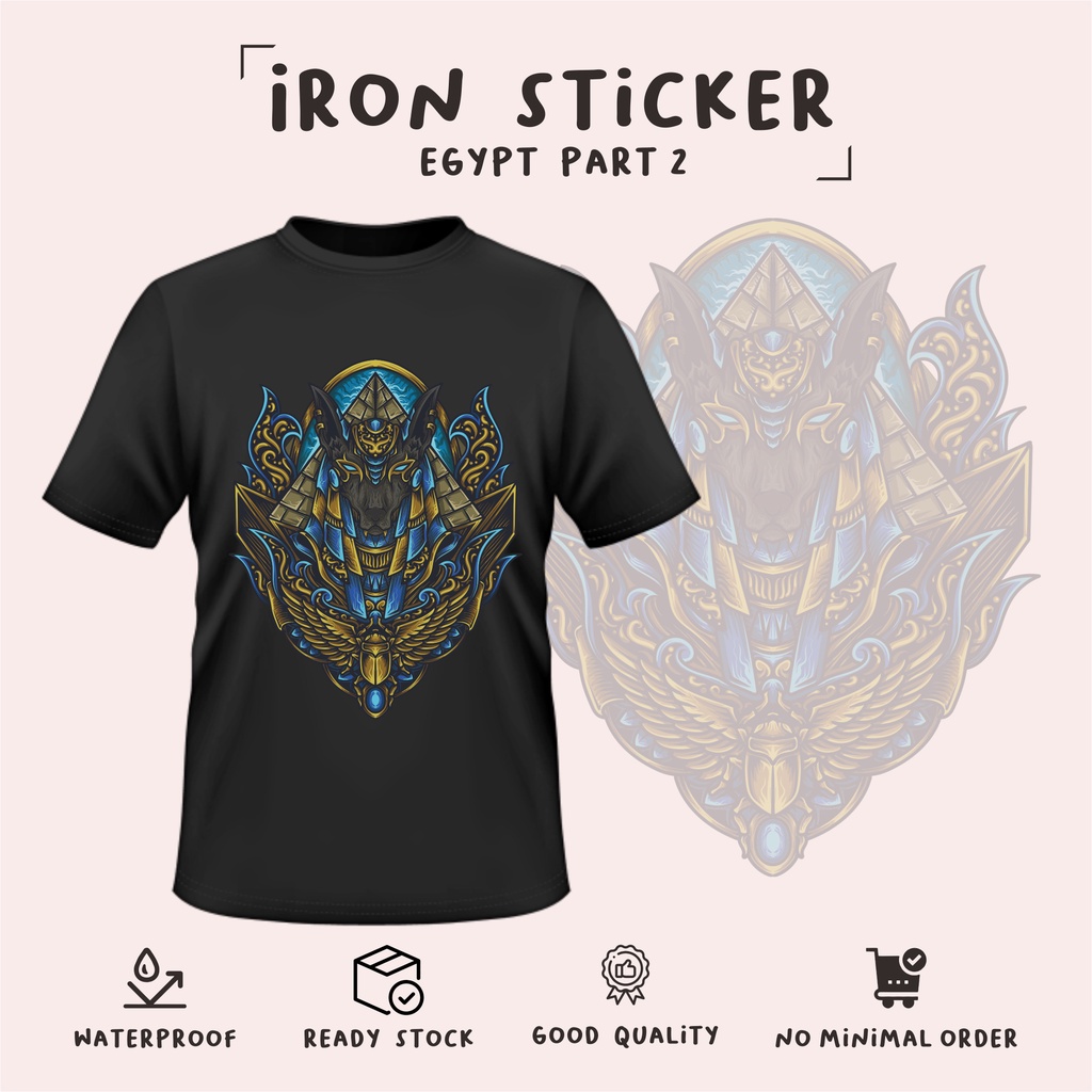 

murah stiker baju EGYPT part 2 /label baju/sablon dtf/stiker baju besar