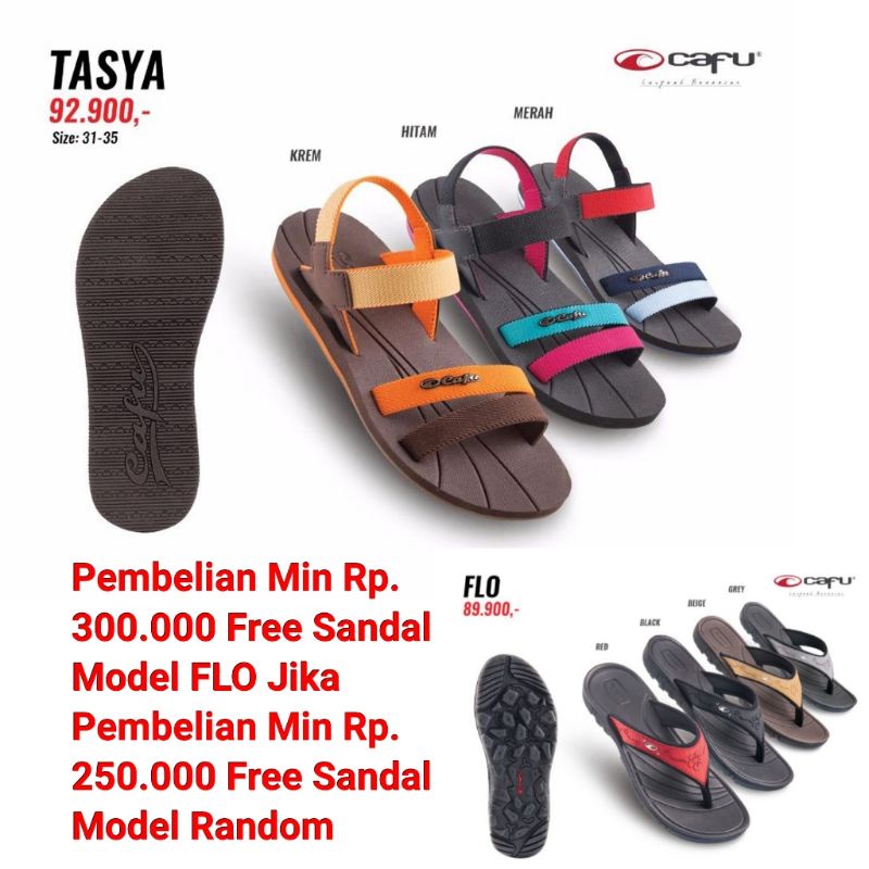Sandal Tali Cafu Anak Wanita Model TASYA Sendal Tali Cafu Anak Cewek