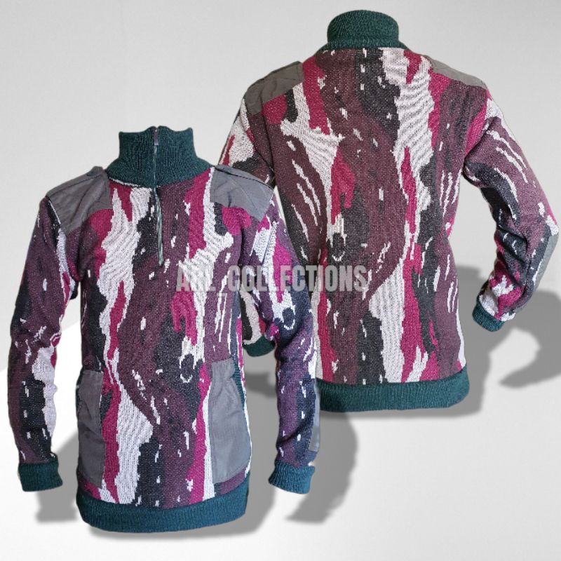 sweater rajut loreng kopassus - tni ad - sweater rajut loreng pria wanita dewasa - sweater loreng ra