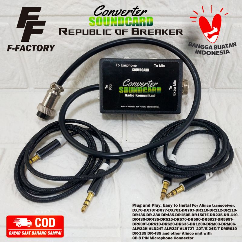 Micom / Converter Soundcard / Mixer Radio Komunikasi Rig Alinco DR135-DR-330 DR435-DR150E-DR150TE-DR