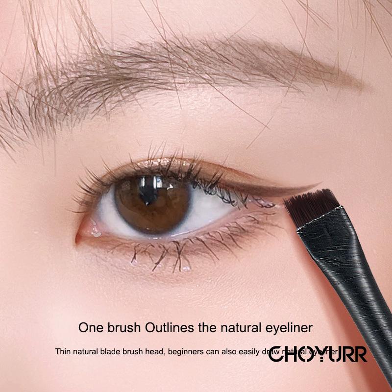 【COD】Ultra Thin Knife Edge Fine Eyeliner Brush Eyebrow Kuasn Alis Hitam Eyeliner Pen Eyebrow Brush Untuk Alat Makeup Kecantikan Brushes Makeup Eye Tools-CH