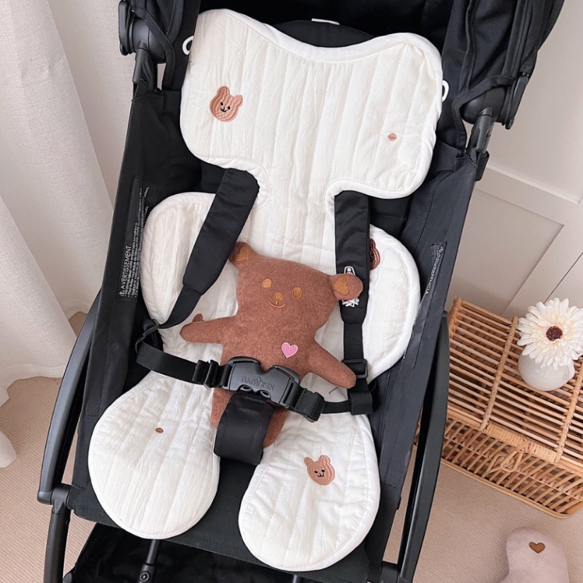 COD Korea Sunshine Matras / Alas Duduk Stroller / Car Seat Bayi / Anak Bantalan Kursi Mobil Stroller  Bayi Portabel Bahan Katun Tebal Menyerap Keringat Breathable