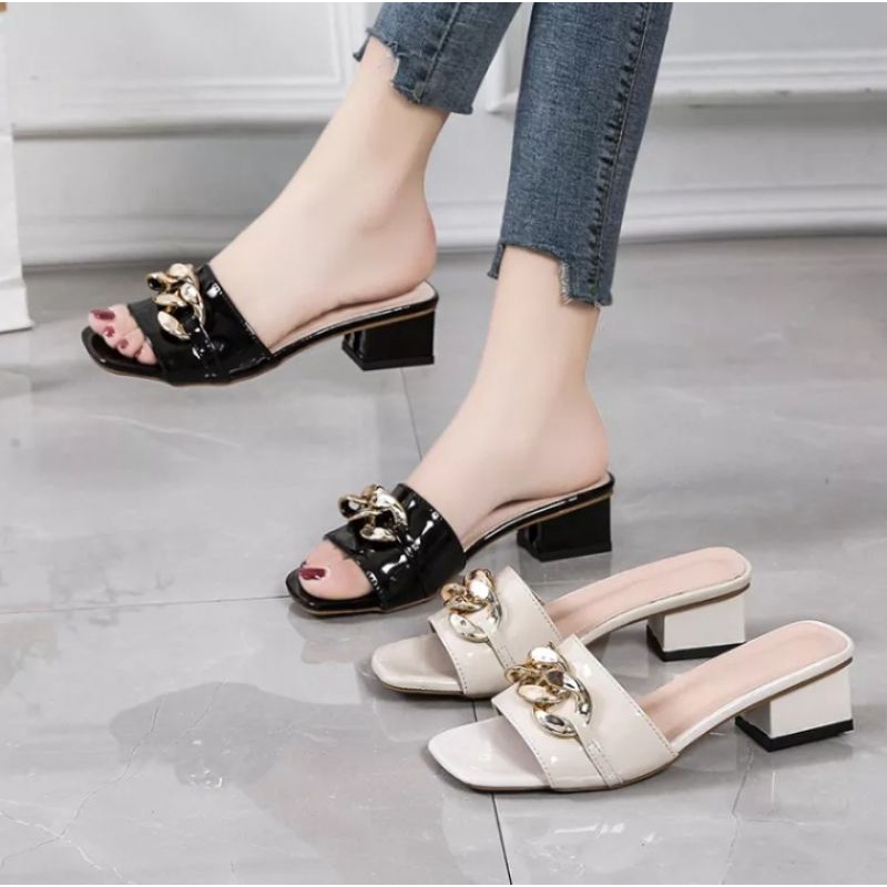 HIGH HEELS SANDAL WANITA HAK TAHU 3CM SP01/HAK TAHU WANITA KOREAN KEKINIAN