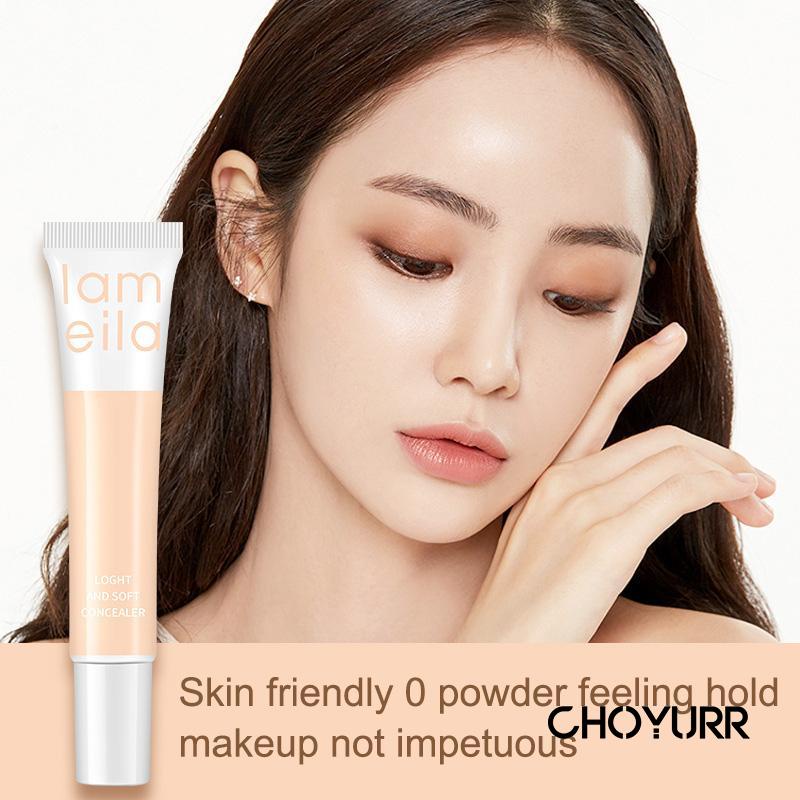 【COD】Concealer Foundation Menyamarkan Pori-Pori Menyamarkan Bekas Jerawat Light Soft Concealer Kontrol Minyak Pelembab Tahan Air Makeup Alami -CH