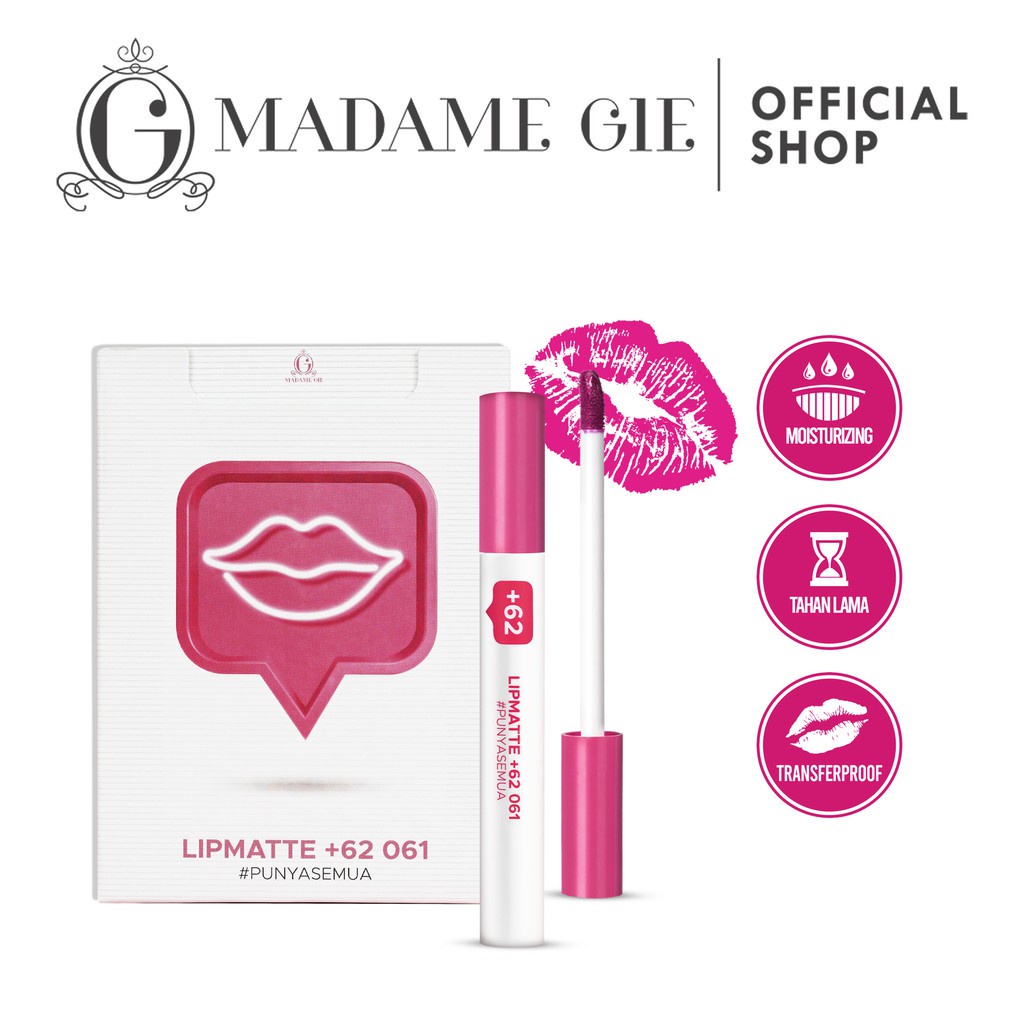 LIP MATTE +62 MADAME GIE PLUS MOISTURIZER