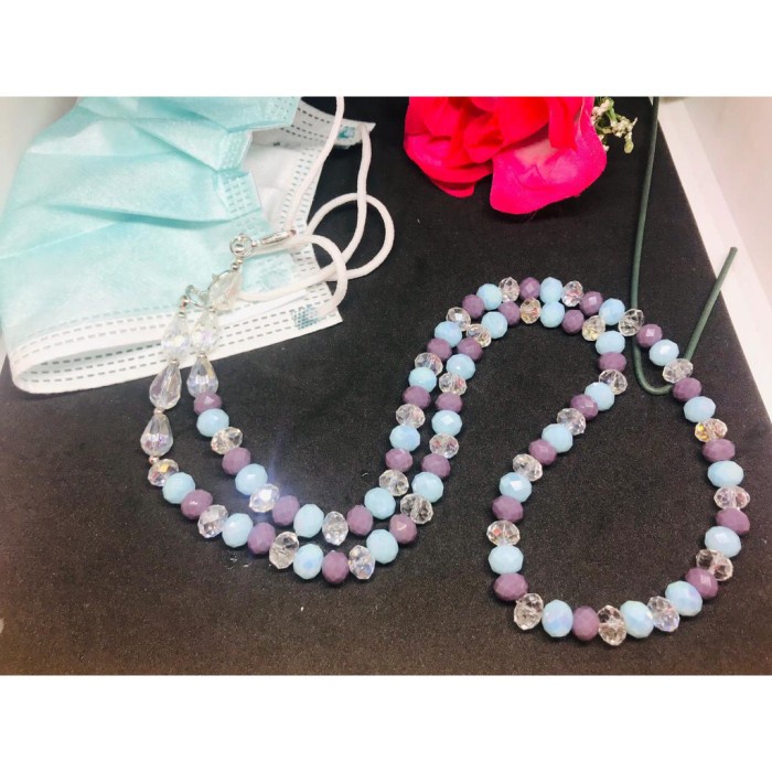 

HRG DISKON Lanyard Tali Gantungan Strap Masker Kristal 3 Warna purple